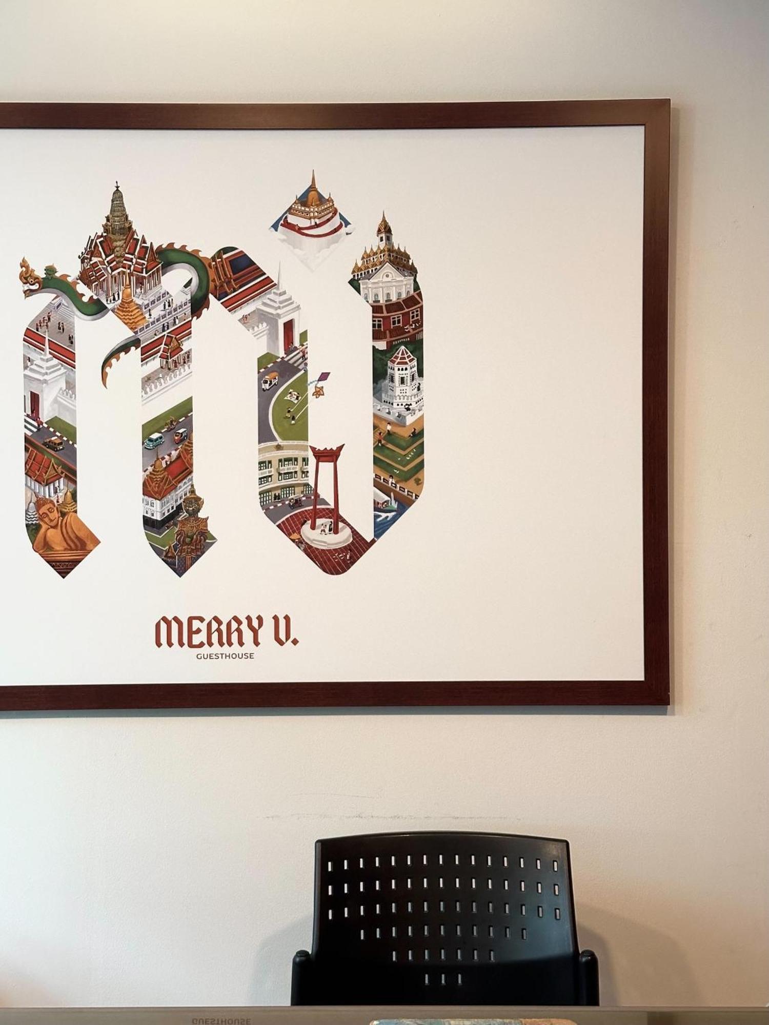 Merry V Guesthouse Bangkok Esterno foto
